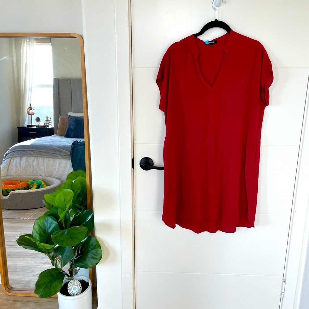 Madewell blood orange short dress
